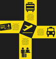 airport terminal vector image vector image