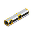isometric metro train composition vector image vector image