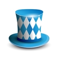 bavaria hat oktoberfest background bavarian flag vector image vector image