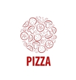 pizza logo vector image