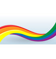 rainbow flag lgbt movement modern unusual shape vector image