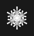 brush painted snowflake vector image vector image