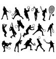 tennis player 3 vector image vector image