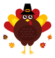 thanksgiving turkey vector image