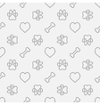 dog minimal pattern vector image