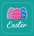 happy easter design vector image vector image