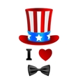 i love uncle sam card vector image vector image