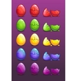 colorful eggs vector image vector image