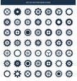 gear icons set vector image