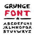 painted grunge font vector image