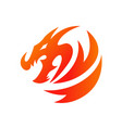 dragon logo vector image