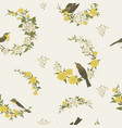 seamless print with floral wreaths vector image vector image