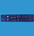 graphic elements ui ux kit for app and dashboard vector image vector image