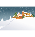 winter town vector image