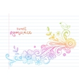 hand-drawn sketch floral composition vector image vector image