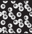 human eyeballs seamless pattern hand drawn vector image vector image