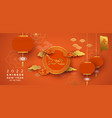 chinese new year 2022 paper cut gold tiger card vector image vector image