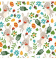seamless pattern for easter theme with cute vector image vector image