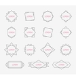 line design elements set geometric labels signs vector image