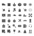 delivery solid web icons vector image