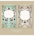 elegance vintage frame vector image