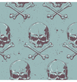 grunge skull seamless 1 vector image vector image
