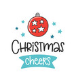 christmas poster vector image