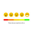 feedback or quality control rating mood vector image