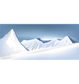 winter mountains vector image