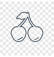 cherries concept linear icon isolated vector image