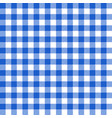 tablecloth pattern blue white design vector image