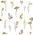 watercolor seamless pattern with green vector image vector image