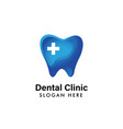 dental logo template care icon symbol vector image vector image