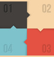infographics with 4 steps vector image