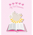 my first communion vector image vector image