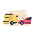 online roadside assistance or repair service vector image vector image