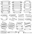 outline ribbons collection vector image