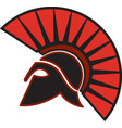 spartan head logo mascot vector image