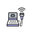 ultrasound diagnostic machine gynecology clinic vector image