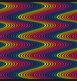 wavy seamless pattern rainbow curved lines vector image vector image