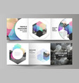 layout of square format covers design vector image