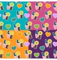 seamless pattern for valentine s day vector image