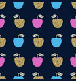seamless pattern with apples scandinavian design vector image vector image