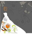 template for wedding card vector image