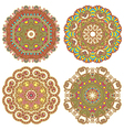 circle ornament ornamental round lace vector image