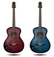 guitar set isolated on white background classic vector image