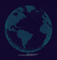 3d dotted globe abstract background vector image vector image