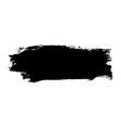 brush stroke isolated on white background black vector image