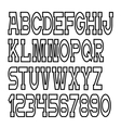 alphabet letters numbers vector image