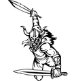 nordic viking - vinyl-ready vector image